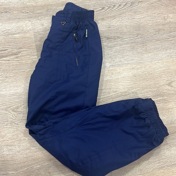 Vintage Obermeyer Artic T Snow Pants (Navy) Retro Ski Pants High Waist women's 8 - Picture 9 of 14